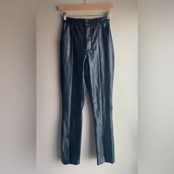Abercrombie Fitch Faux Leather Women Skinny Pants Size 25 - Picture 3 of 10
